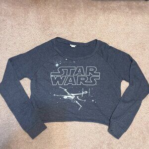 Cropped Sweatshirt-Grey-M-Star Wars
